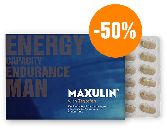 Produktpakke Maxulin - kosttilskudd for menn